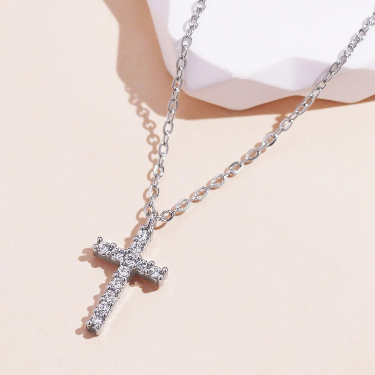 collier croix diamant